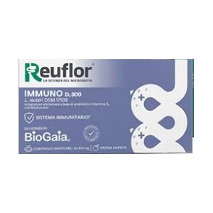 Reuflor immuno D3 800 20 Compresse Masticabili Aroma Arancia