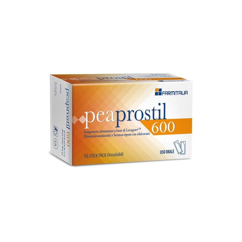 Peaprostil 600 Integratore per le Vie Urinarie - 16 Stick Orosolubili