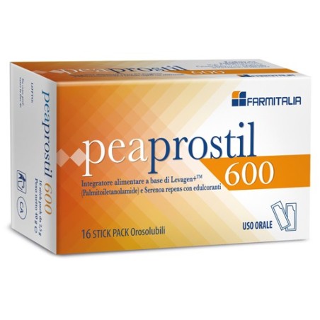 Peaprostil 600 Integratore per le Vie Urinarie - 16 Stick Orosolubili
