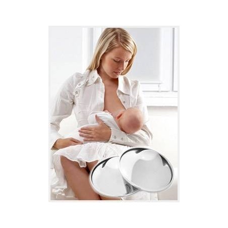 Tecnologia Ospedaliera Silverette Mini Coppette Protezione Capezzoli In Argento 2 Pezzi