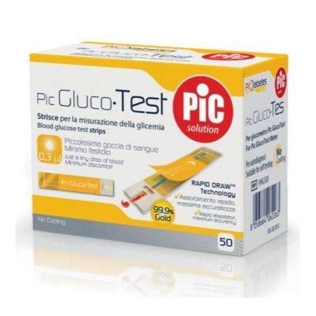 Strisce misurazione glicemia pic glucotest 50 pezzi