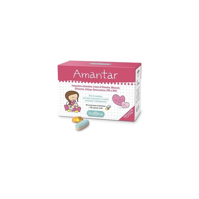 Amantar 20 Compresse Da 1,6 G + 20 Capsule Da 0,637 G