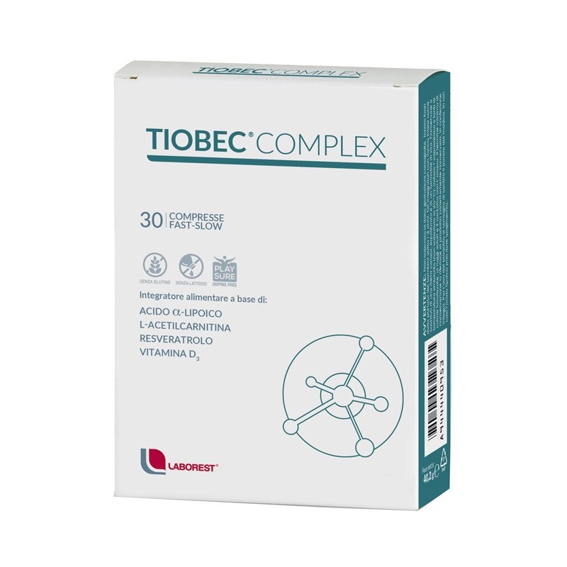 Tiobec Complex Integratore Antiossidante - 30 Compresse Fast Slow