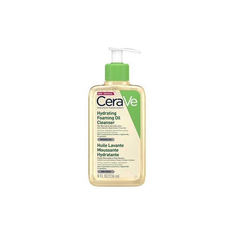 Cerave Olio detergente idratante schiumogeno 236 Ml