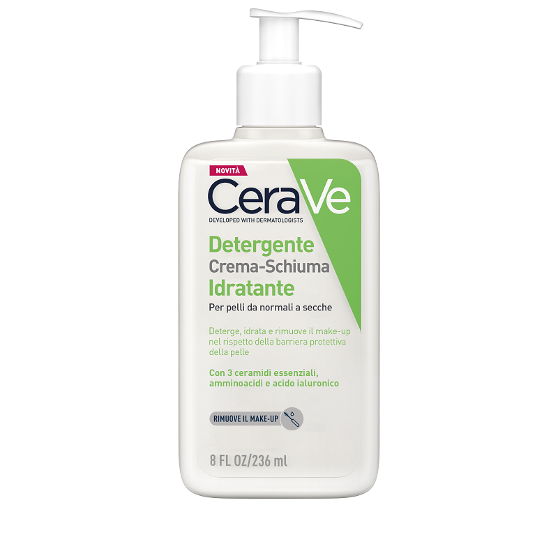 Cerave detergente crema-schiuma idratante 236 Ml