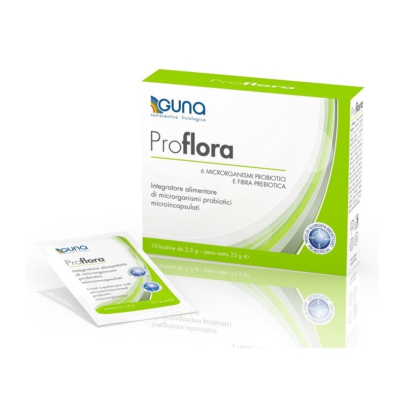 Guna Proflora Integratore di Probiotici - 10 Bustine
