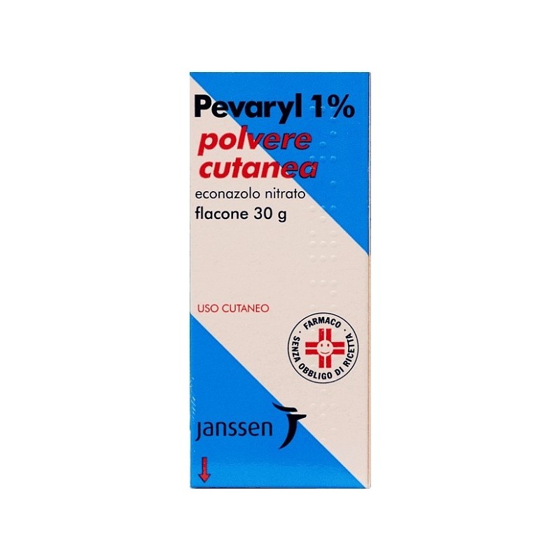 Pevaryl 1% Polvere Cutanea Econazolo Nitrato antimicotico 30 gr Pevaryl 1% Polvere Cutanea Econazolo Nitrato antimicotico 30 gr