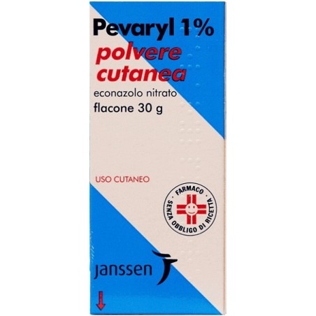Pevaryl 1% Polvere Cutanea Econazolo Nitrato antimicotico 30 gr Pevaryl 1% Polvere Cutanea Econazolo Nitrato antimicotico 30 gr