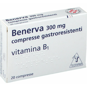 Teofarma Benerva 300 Mg Compresse Gastroresistenti tiamina Cloridrato