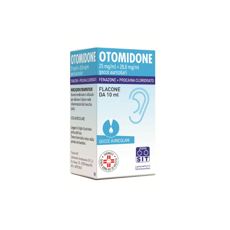 Sit Laboratorio Farmac. Otomidone 25 Mg/ml + 28,8 Mg/ml Gocce Auricolari Fenazone + Procaina Cloridrato