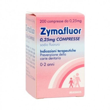 Zymafluor 0,25 Mg 200 Compresse profilassi delle carie