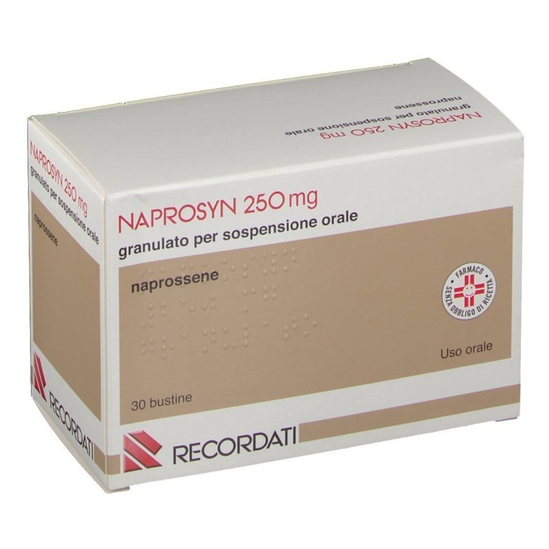 Recordati Naprosyn 250 Mg Granulato Per Sospensione Orale Naprossene