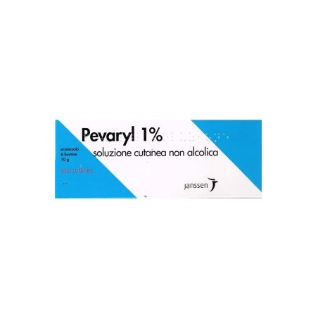 Karo Pharma Pevaryl 1% Soluzione Cutanea Non Alcolica Econazolo 6 bustine da 10 g