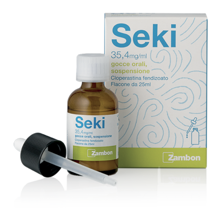 Seki 35,4mg/ml Gocce Orali sospensione da 25 ml sedativo della tosse
