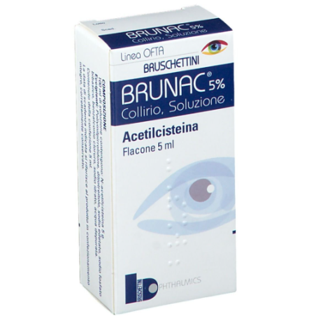 Bruschettini Brunac 5% Collirio, Soluzione Acetilcisteina