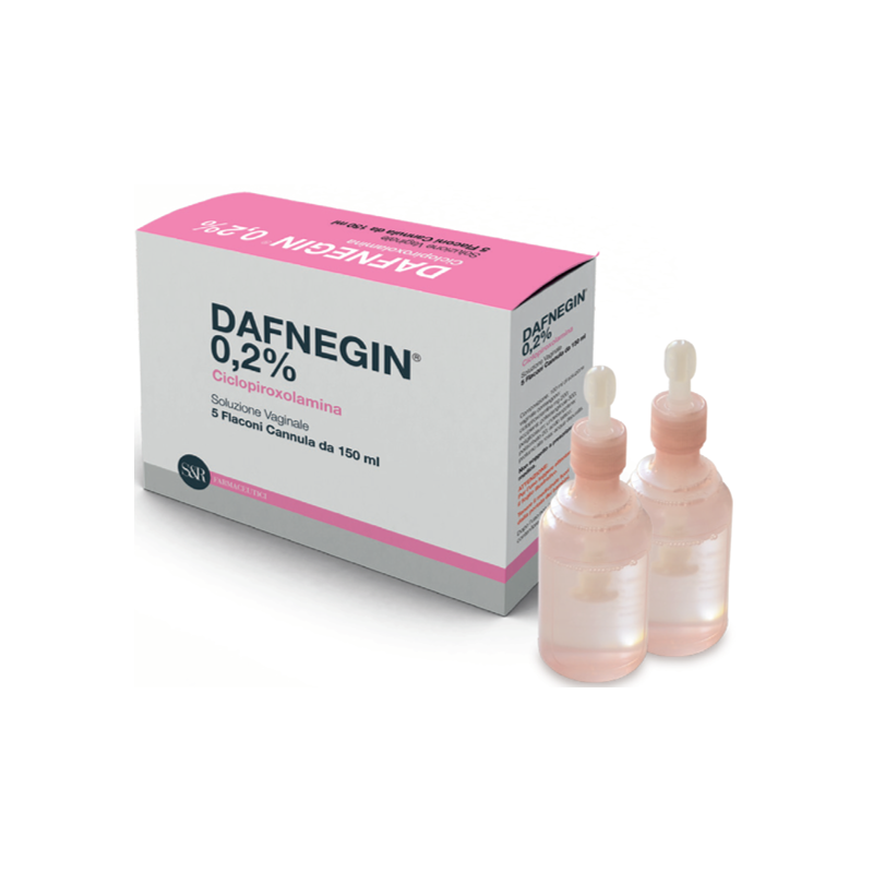 Dafnegin 0,2% Soluzione Vaginale Ciclopiroxolamina 5 flaconi con applicatore