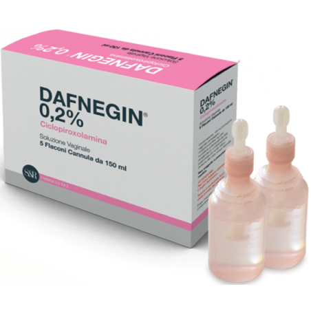 Dafnegin 0,2% Soluzione Vaginale Ciclopiroxolamina 5 flaconi con applicatore