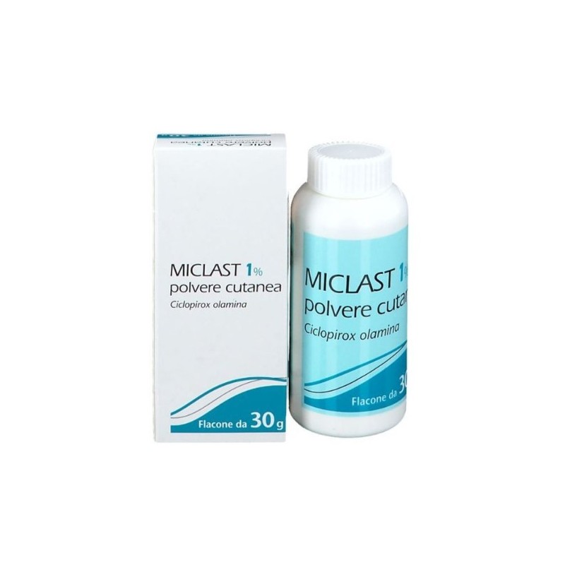 Miclast 1% Polvere Cutanea flacone 30 gr Miclast 1% Polvere Cutanea flacone 30 gr