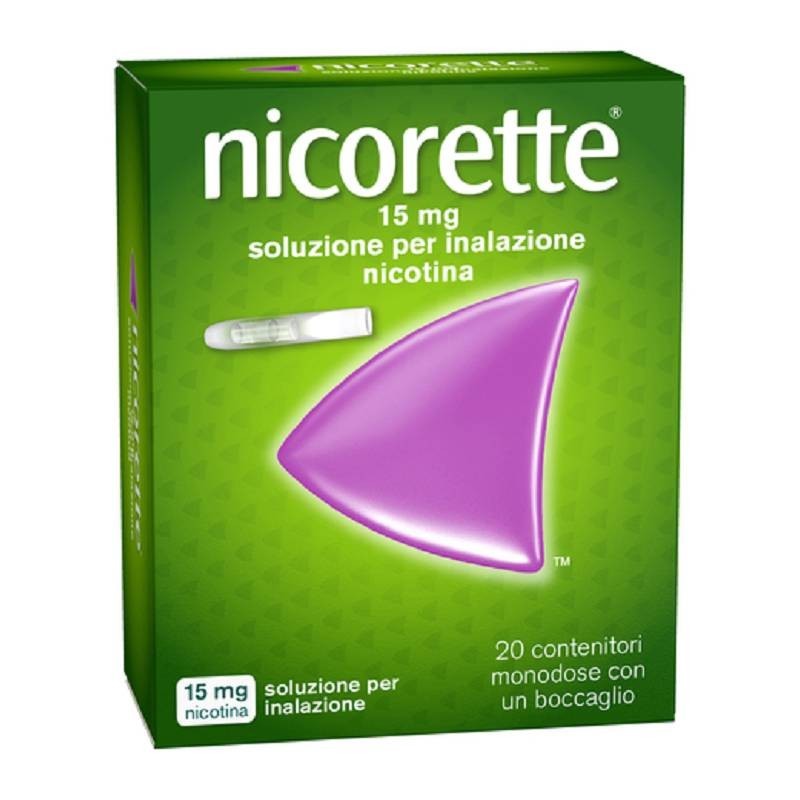 Nicorette Soluzione Per Inalazione 15 Mg Nicotina 20 flaconcini monodose