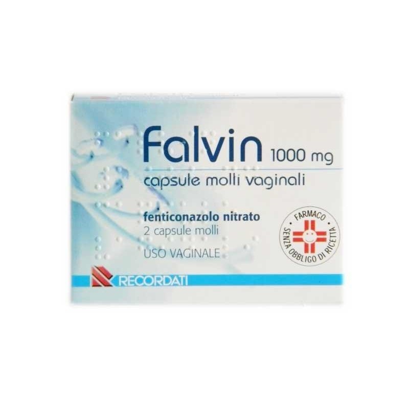 Recordati Falvin 1000 Mg Capsule Molli Vaginalifenticonazolo Nitrato