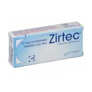Ucb Pharma Zirtec 10 Mg Compresse Rivestite Con Film Cetirizina Dicloridrato 7 compresse