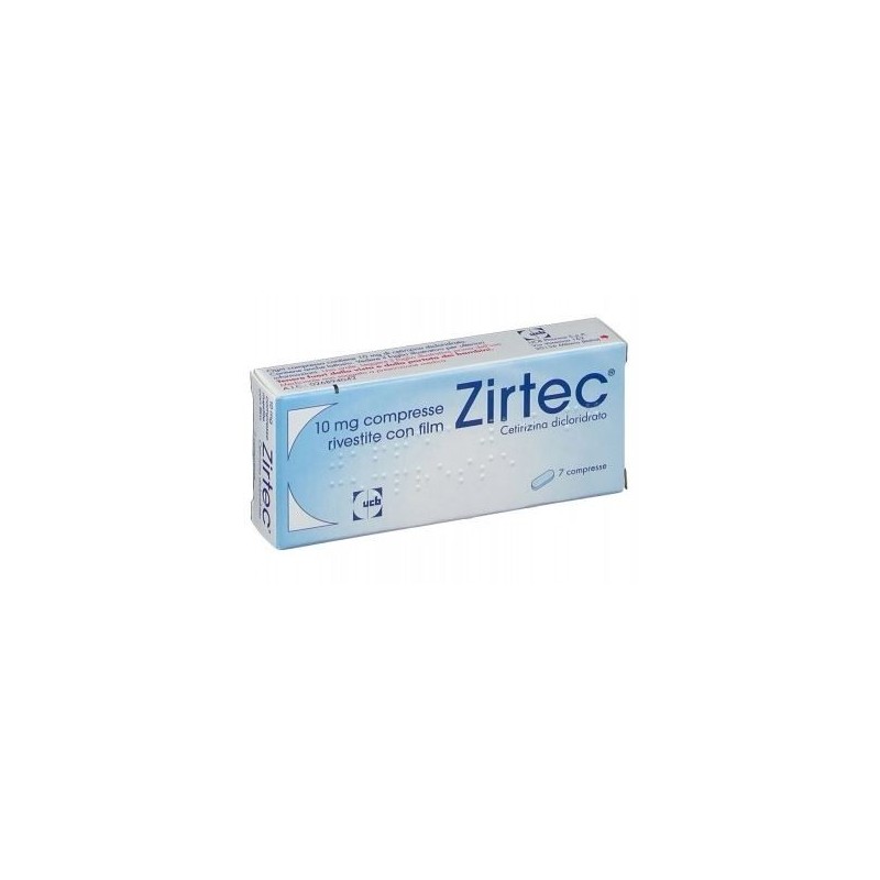 Ucb Pharma Zirtec 10 Mg Compresse Rivestite Con Film Cetirizina Dicloridrato 7 compresse
