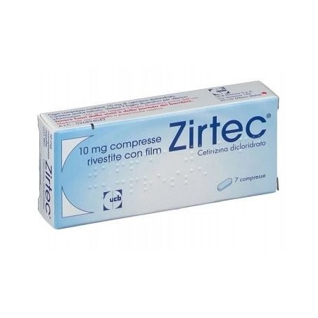Ucb Pharma Zirtec 10 Mg Compresse Rivestite Con Film Cetirizina Dicloridrato 7 compresse