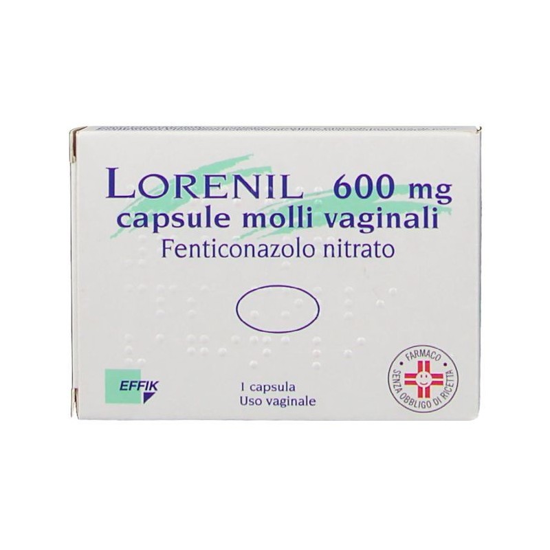 Lorenil 600 Mg 1 Capsula Molli Vaginali
