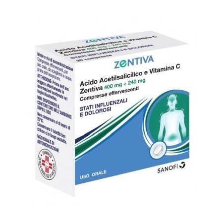 Zentiva Euspiflu 400 Mg + 240 Mg Compresse Effervescenti