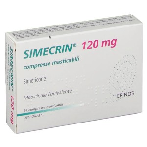 Simecrin 120 Mg 24 Compresse Masticabili per meteorismo