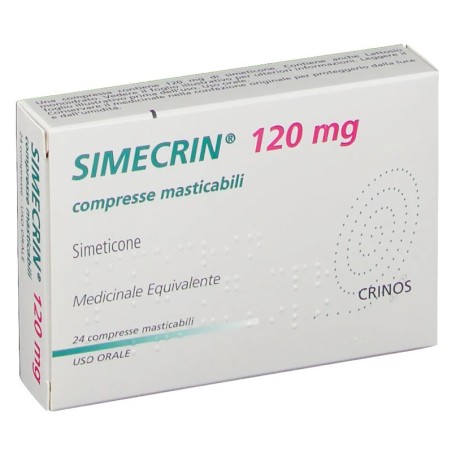 Simecrin 120 Mg 24 Compresse Masticabili per meteorismo