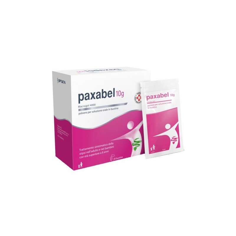 Ipsen Consumer Healthcare Paxabel 10 G, Polvere Per Soluzione Orale In Bustina Macrogol 4000 20 bustine