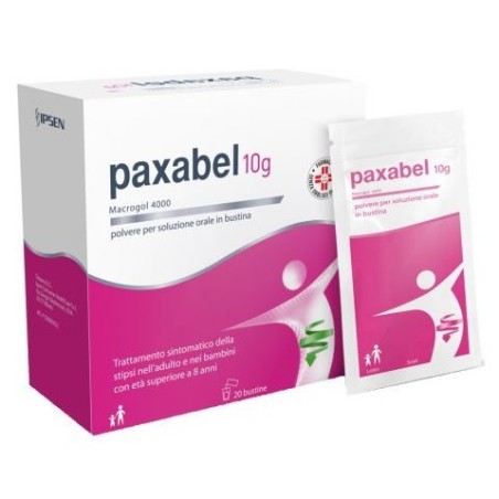 Ipsen Consumer Healthcare Paxabel 10 G, Polvere Per Soluzione Orale In Bustina Macrogol 4000 20 bustine