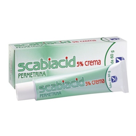Scabiacid 5% Crema Permetrina per la scabbia 60 gr Scabiacid 5% Crema Permetrina per la scabbia 60 gr