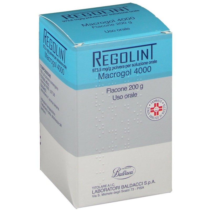 Laboratori Baldacci Regolint 973,6 Mg/g Polvere Per Soluzione Orale Macrogol 4000 Laboratori Baldacci Regolint 973,6 Mg/g Polvere Per Soluzione Orale Macrogol 4000