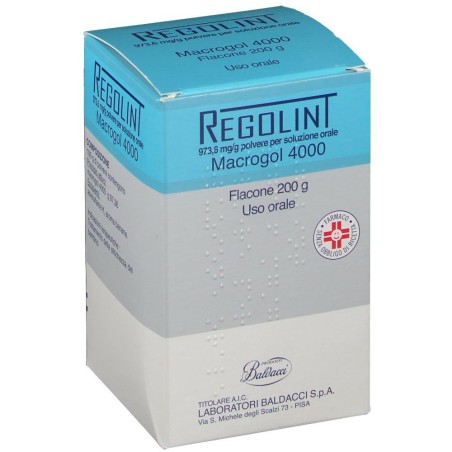 Laboratori Baldacci Regolint 973,6 Mg/g Polvere Per Soluzione Orale Macrogol 4000 Laboratori Baldacci Regolint 973,6 Mg/g Polvere Per Soluzione Orale Macrogol 4000