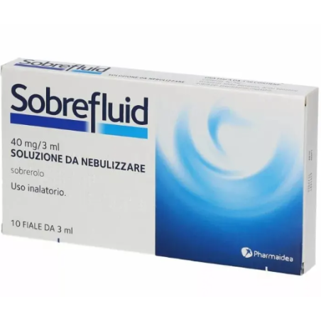 Pharmaidea Sobrefluid 40mg/3ml Soluzione Da Nebulizzare Sobrerolo Pharmaidea Sobrefluid 40mg/3ml Soluzione Da Nebulizzare Sobrerolo