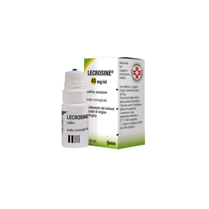 Santen Italy Lecrosine 40 Mg/ml Collirio, Soluzione Sodio Cromoglicato