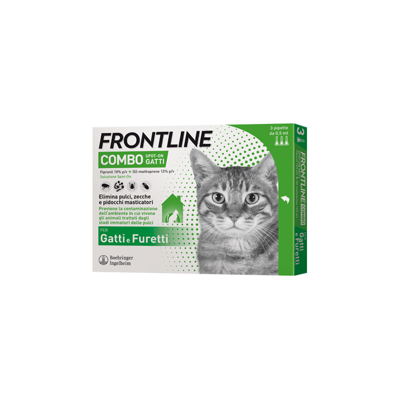 Frontline Combo Spot-on Gatti - 3 pipette