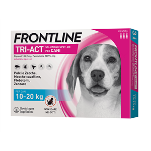 Frontline Tri-Act Soluzione Spot-on per Cani di 10-20 Kg - 3 pipette