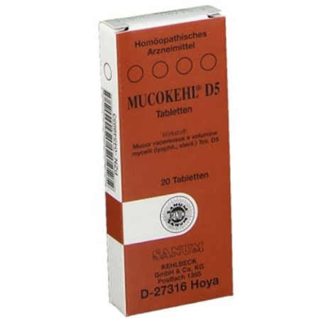 Sanum-kehlbeck Gmbh & Co. Kg Sanum Mucokehl D5 20 Compresse
