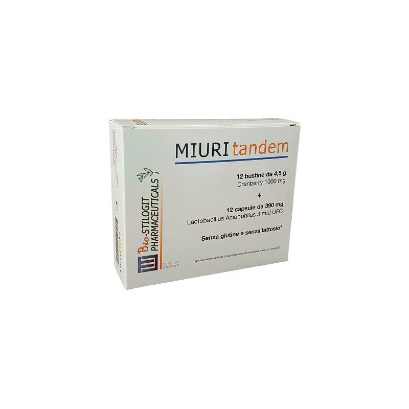 Bio Stilogit Pharmaceutic. Miuri Tandem 12 Bustine + 12 Capsule Bio Stilogit Pharmaceutic. Miuri Tandem 12 Bustine + 12 Capsule