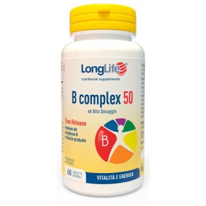 Longlife B Complex 50 Integratore di Vitamine B - 60 Tavolette