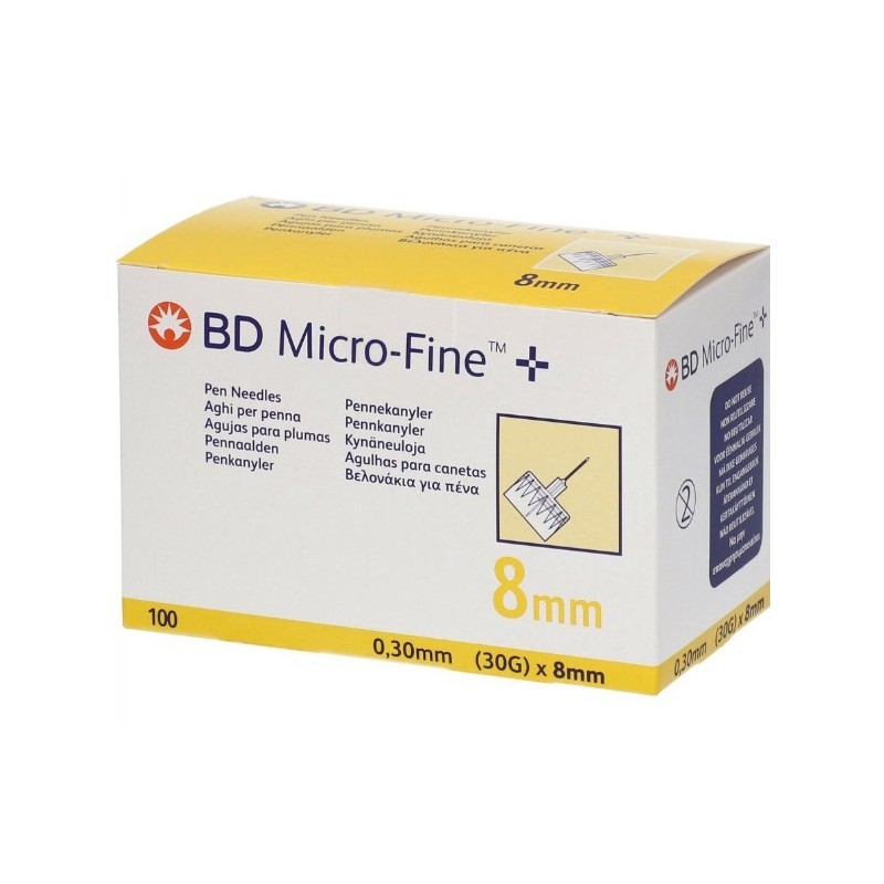 Corman Ago Per Penna Da Insulina Bd Microfine Gauge 30 Lunghezza 8 Mm 100 Pezzi