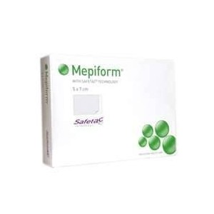 Molnlycke Medicazione Mepiform Atraumatica Per Cicatrici E Cheloidi Non Sterile 5x7,5cm 5 Pezzi