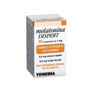 Vemedia Pharma Melatonina Dispert 1mg Di Melatonina 60 Compresse
