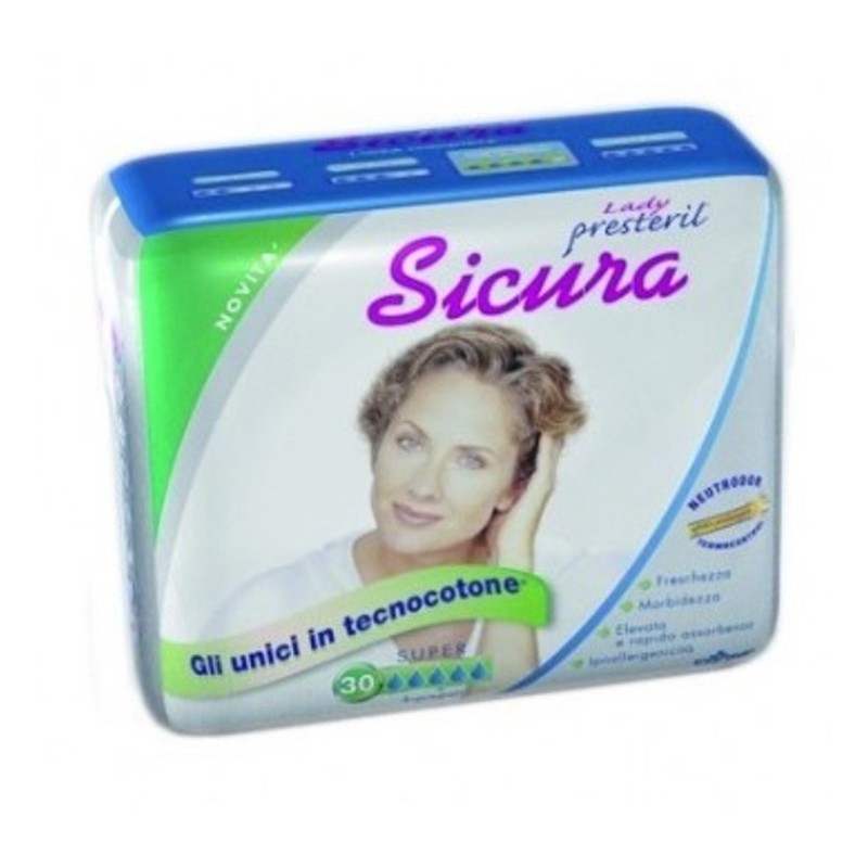 Corman Pannolone Per Incontinenza Lady Presteril Sicura Misura Super 30 Pezzi