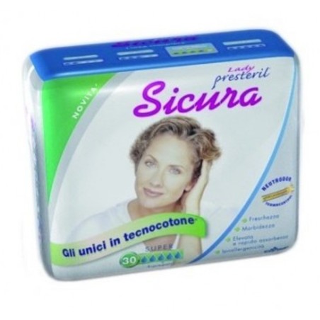 Corman Pannolone Per Incontinenza Lady Presteril Sicura Misura Super 30 Pezzi