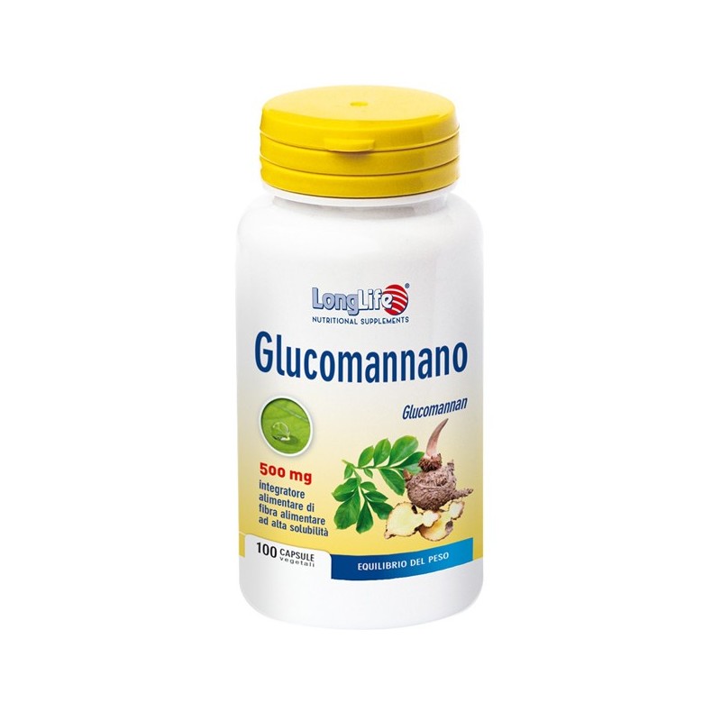 LongLife Glucomannano Integratore per il Controllo del Peso 100 capsule vegetali
