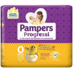 Fater Pampers Progressi Micro Pannolini Per Bambini 24 Pezzi